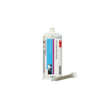 3M Semi-Rigid Plastic Repair, 34240, 47.3 mL Cartridge, Fast-Curing Urethnane for Automotive Plastic Repair